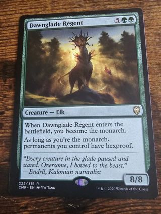 Magic the gathering mtg Dawnglade Regent rare card Commander Legends