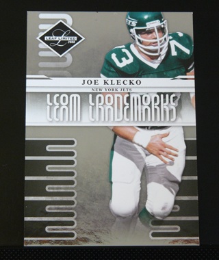 2008 Leaf Limited "Team Trademark" #T5 Joe Klecko (Jets) Serial #/999