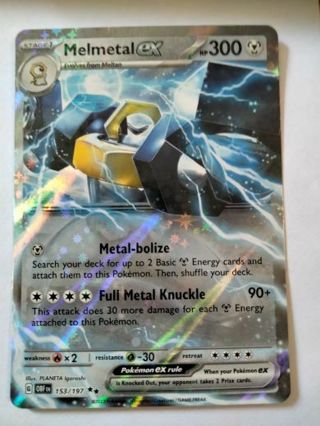 Melmetal ex 153/197 double rare holo nm pokemon