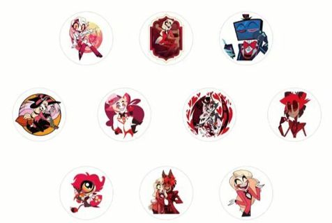 ➡️NEW⭕(10) 1" HAZBIN HOTEL STICKERS!! ADULT CARTOON