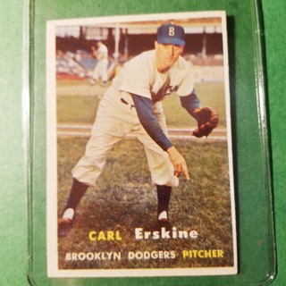 1957 - TOPPS BASEBALL CARD NO.252 - CARL ERSSKINE  - DODGERS