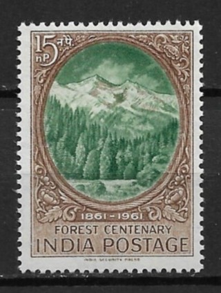 1961 India Sc347 Forestry Centenary MNH