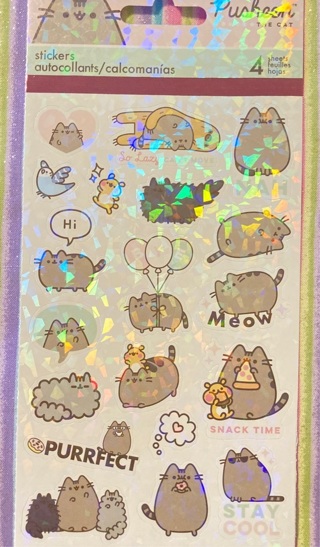 Kawaii Holographic Pusheen stickers 