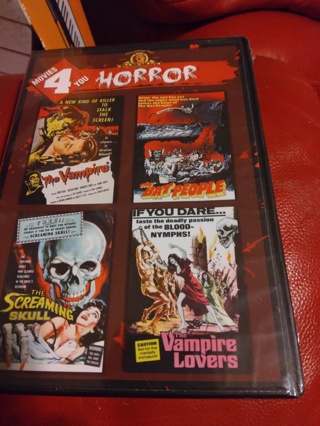 4 horror movies DVD FACTORY Sealed 