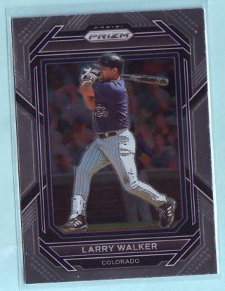 2023 Panini Prizm Larry Walker Baseball Card # 4 Rockies