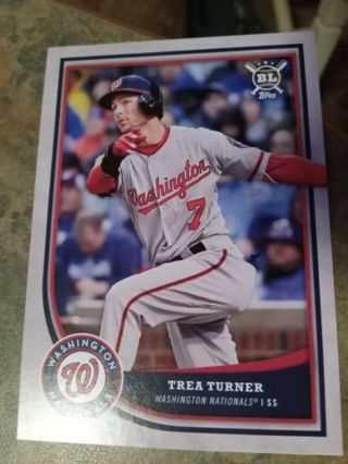 2018 TOPPS TREA TURNER WASHINGTON NATIONALS BASEBALL CARD# 182