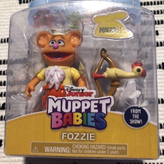 New Disney Junior Muppet Babies Fozzie Poseable Toy