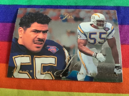 LAST RELIST Junior Seau San Diego Chargers Flair 95 Fleer 1995 Rare Football Card  #184