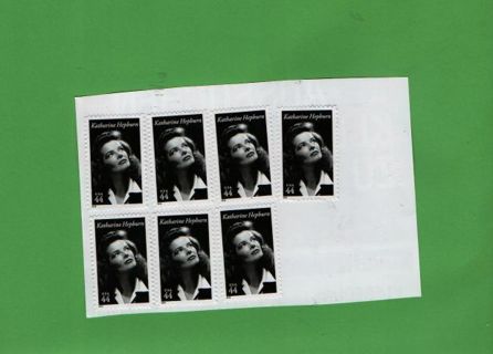 3days only one time chance - us postage uncanceled stamps 7x 44c Katherine Hepburn