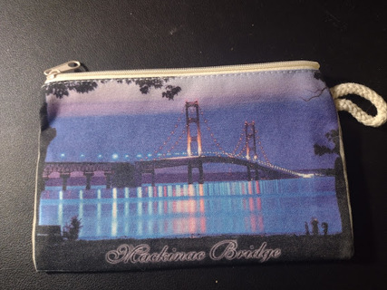 Mackinac Bridge Zippered Pouch