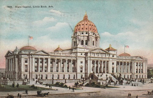 Vintage Used Postcard: 1911 State Capitol, Little Rock, AR