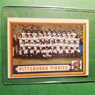 1957 - TOPPS BASEBALL CARD NO. 161 - PITTSBURGH TEAM  - PIRATES