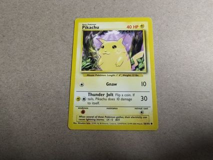 Pokemon Base Set Pikachu 58/102 #1