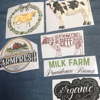 Re-Design Decor Transfers Cows & Farm NEW, Free Mail 