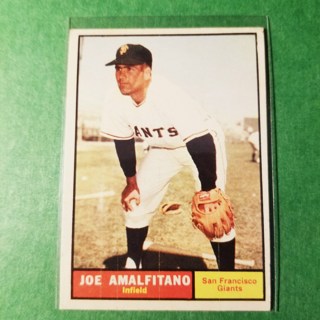 1961 - TOPPS BASEBALL CARD NO. 87 - JOE AMALFITANO - GIANTS