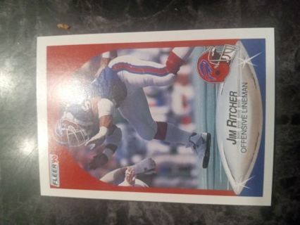 Jim Ritcher 1990 Fleer Buffalo Bills