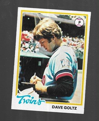 1978 TOPPS DAVE GOLTZ #249