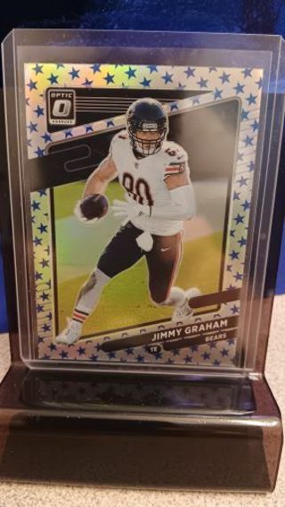 2021 DONRUSS OPTIC JIMMY GRAHAM BLUE STARS # 78 CHICAGO BEARS