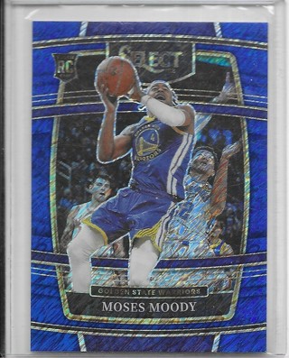 Moses Moody 2021-22 Select Prizm Blue Shimmer #62