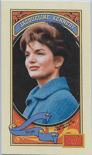 2014 Panini Golden Age Mini Mono Brand Blue Back #84 Jacqueline Kennedy