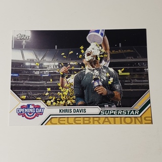 2017 Topps Opening Day Superstar Celebrations #SC-2 Khris Davis Athletics A's L052