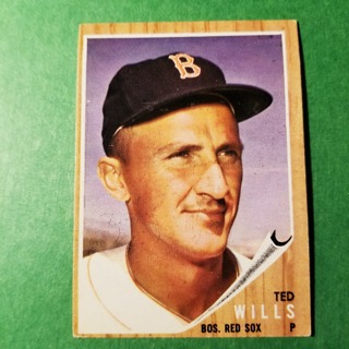 1962 - TOPPS BASEBALL CARD NO. 444 - TED WILLIS - RED SOX