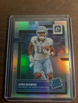 2023 Chronicles Draft Picks Donruss Optic SILVER Prizm Parallel, Josh Downs RC