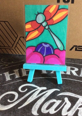 Dragonfly original drawing aceo Limited Time Sale