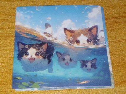 Cat Cute new one vinyl sticker no refunds regular mail only Very nice quality