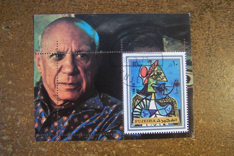 Pablo Picasso Art Souvenir Sheet - 1972 - Fujeira - 10 Riyals