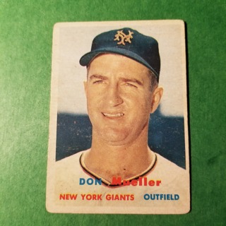 1957 - TOPPS BASEBALL CARD NO.148 - DON MUELLER - GIANTS