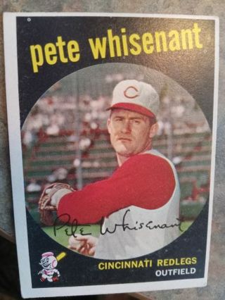 1959 T.C.G. PETE WHISENANT CINCINNATI RED LEGS BASEBALL CARD# 14