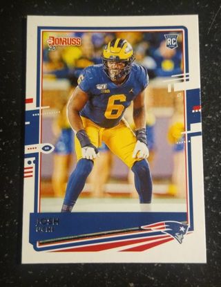 2020 Donruss Football Josh Uche Rookie card