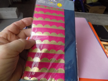 NIP Spartan tissue paper pack pink/gold set # 4