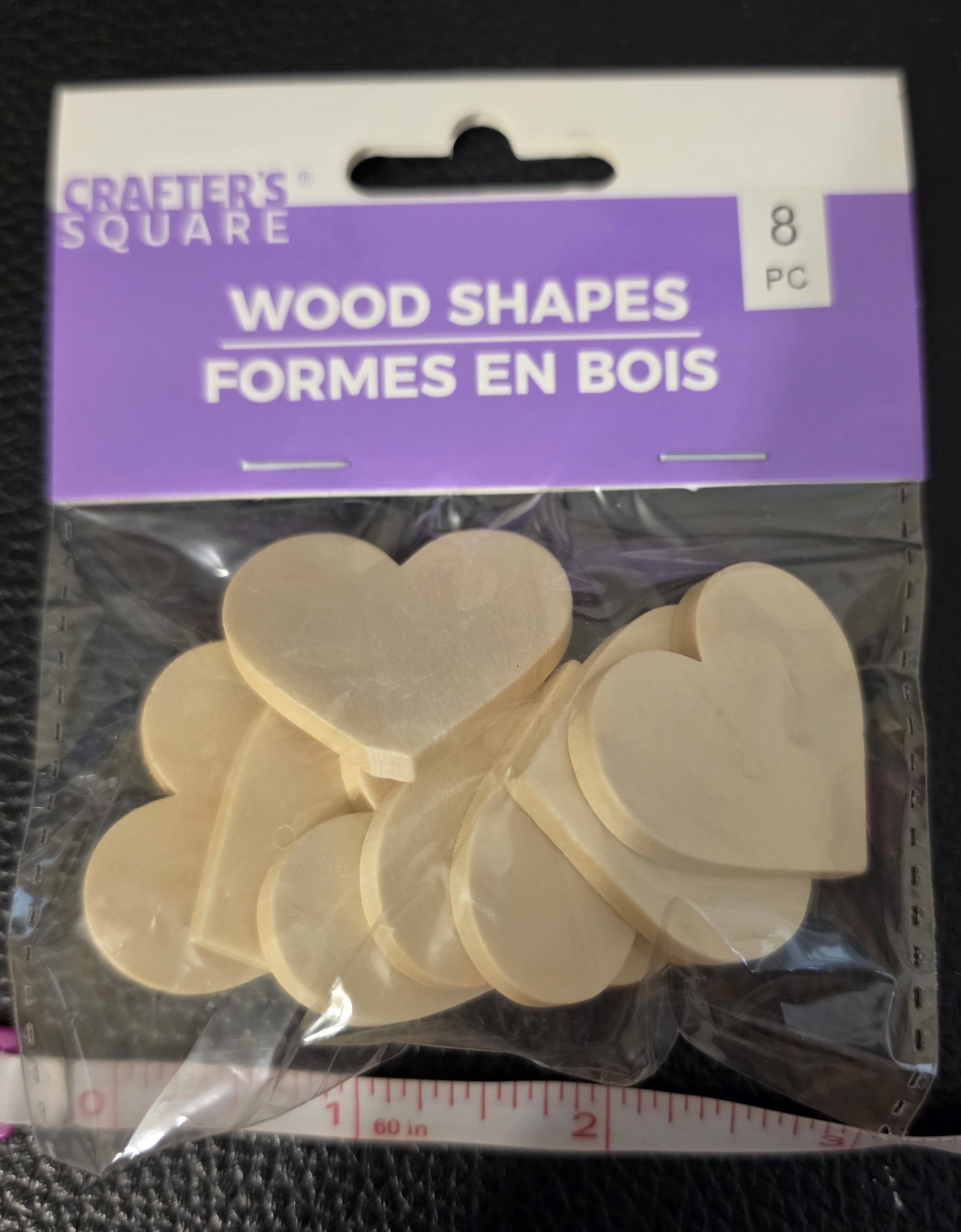 FREE: NEW - Crafter's Square - Wood Heart Shapes - 8 in package