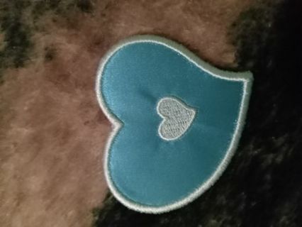 Lite Blue Heart patch new