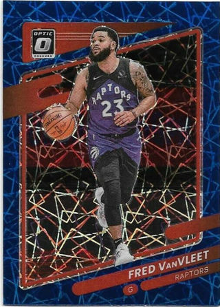 2021-22 DONRUSS OPTIC FRED VANVLETT BLUE VELOCITY PRIZM REFRACTOR CARD