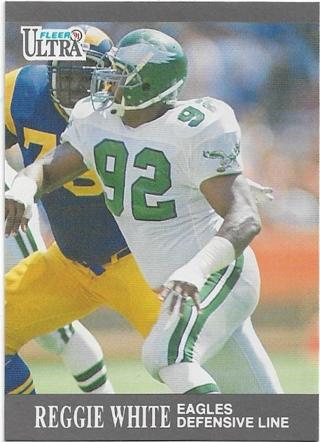 1991 FLEER ULTRA REGGIE WHITE CARD