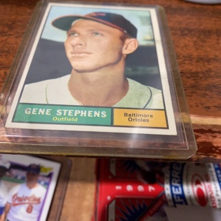 1961 topps gene stephens baseball card 