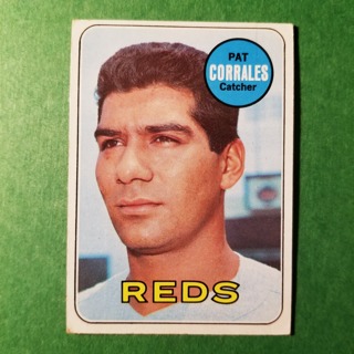 1969 - TOPPS EXMT - NRMT BASEBALL - CARD NO. 382 - PAT CORRALES - REDS