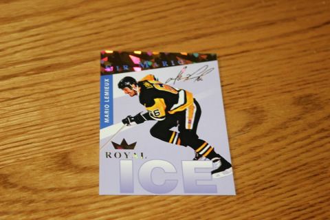 1993 Mario Lemieux Royal Ice Promotional Card RARE NHL Unique Pittsburgh Penguin