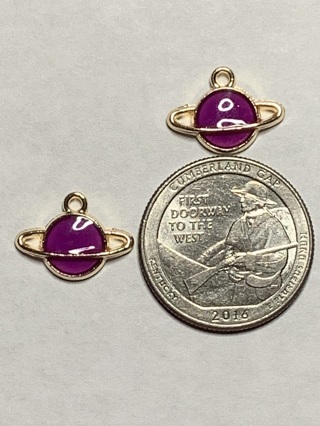 CELESTIAL CHARMS~#15~PURPLE~SET OF 2~FREE SHIPPING!