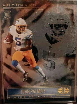 2021 ILLUSIONS JOSH PALMER ROOKIE RC HOBBY # 87 LOS ANGELES CHARGERS thick stock