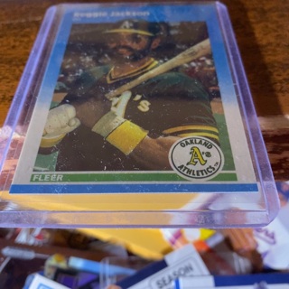 1987 fleer update Reggie Jackson baseball card 