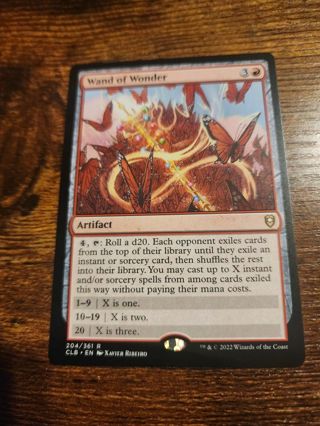 Magic the gathering mtg Wand of Wonder rare card Baldurs Gate