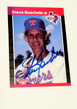 Autographed 1989 Donruss Steve Buechele Texas Rangers #174