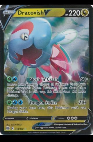 NM Ultra Rare Dracovish V SWSH Pokemon card