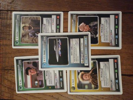 Lot of 5 star trek gaming cards