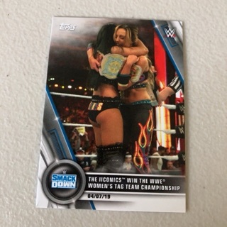 2020 Topps WWE Women's Division - [Base] #21  SmackDown - The IIconics Win the WWE ...