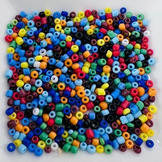 Multi 3mm Glass Seed Beads 
